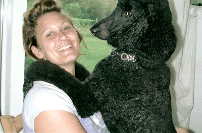 Christine Nethary and her Poodle